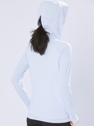 Ветровка KELME Knitted Sun Protection Skin Coat Light Blue