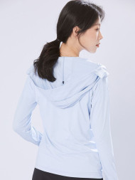Ветровка KELME Knitted Sun Protection Skin Coat Light Blue