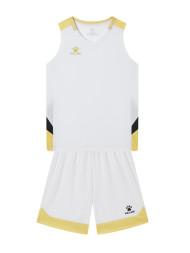 Детская баскетбольная форма KELME Children's Basketball Uniform (White/Yellow)