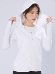 Ветровка KELME Knitted Sun Protection Skin Coat White