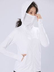 Ветровка KELME Knitted Sun Protection Skin Coat White