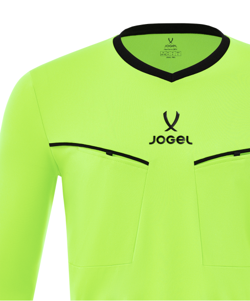 Лонгслив судейский JOGEL DIVISION PerFormDRY Referee LS Tee 2.0, желтый неон