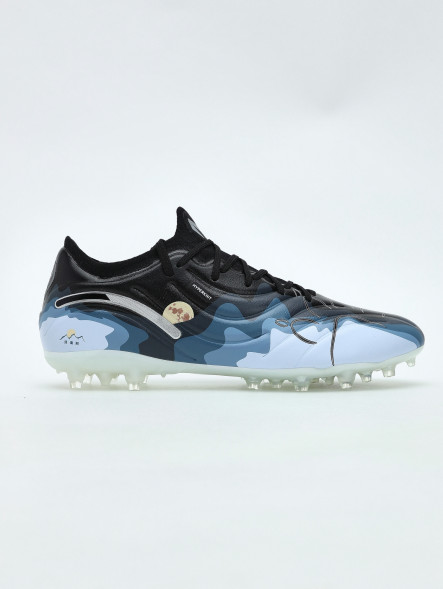 Бутсы KELME Men's Soccer Shoes (MG) (Black/Light Blue)