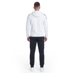 Костюм спорт. муж. с капюш. MIKASA MT550/701-078-XL, р.XL, 100% полиэстер, бело-черно-красный