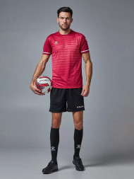 Футбольная форма KELME Short Sleeve Football Uniform (Burgundy/Black)