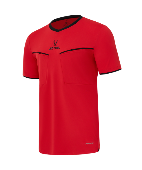 Футболка судейская JOGEL DIVISION PerFormDRY Referee SS Tee 2.0, красный