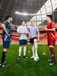 Футбольная форма KELME Football Suit (White/Dark Blue)
