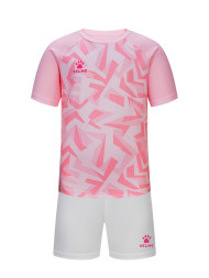 Детская футбольная форма KELME Short Sleeve Football Set Kids Pink