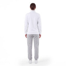 Костюм спортивный MIKASA MT537/530-022-2XL, р.2XL, 70% хлопок, 30% полиэстер, бело-серый