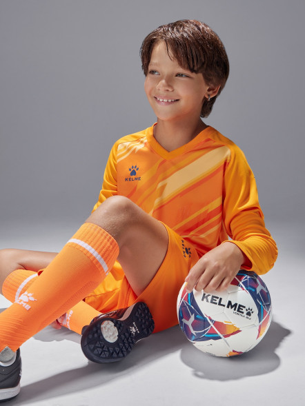 Детская вратарская форма KELME Long Sleeve Goalkeeper Suit Orange