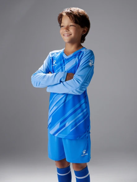 Детская вратарская форма KELME Long Sleeve Goalkeeper Suit Light Blue