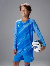 Детская вратарская форма KELME Long Sleeve Goalkeeper Suit Light Blue