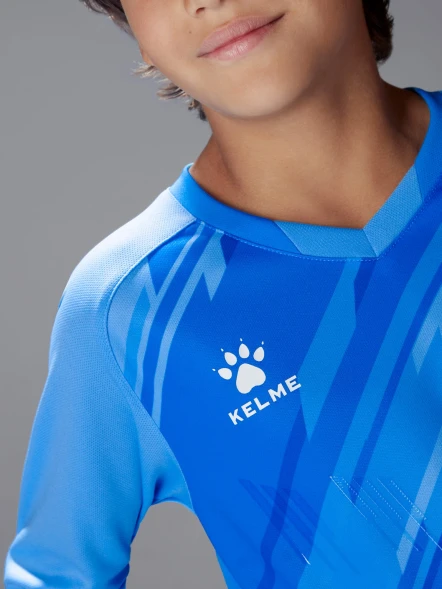 Детская вратарская форма KELME Long Sleeve Goalkeeper Suit Light Blue