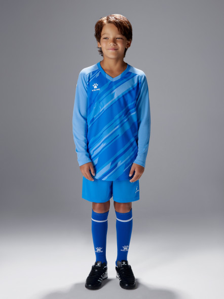 Детская вратарская форма KELME Long Sleeve Goalkeeper Suit Light Blue