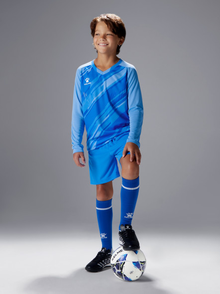 Детская вратарская форма KELME Long Sleeve Goalkeeper Suit Light Blue