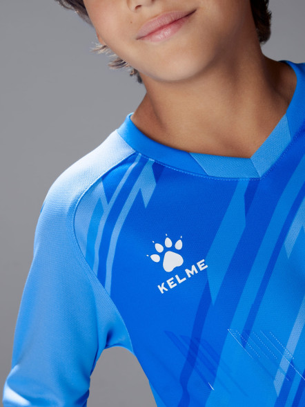 Детская вратарская форма KELME Long Sleeve Goalkeeper Suit Light Blue