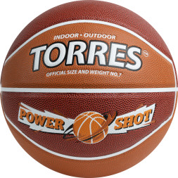Мяч баскетбольный TORRES Power Shot, B323187, р.7