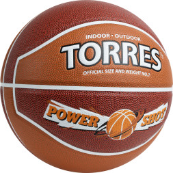 Мяч баскетбольный TORRES Power Shot, B323187, р.7