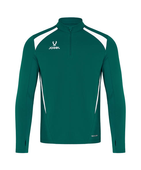 Джемпер тренировочный JOGEL DIVISION PerFormDRY Training 1/4 Zip Top, темно-зеленый