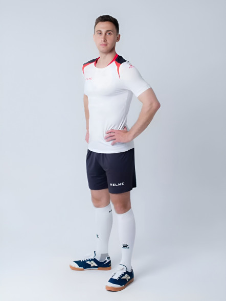 Футбольная форма KELME Short Sleeve Football Uniform (White/Black)