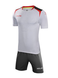 Футбольная форма KELME Short Sleeve Football Uniform (White/Black)