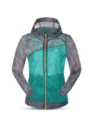 Ветровка KELME Women's Skin Trench Coat (Green/Grey)