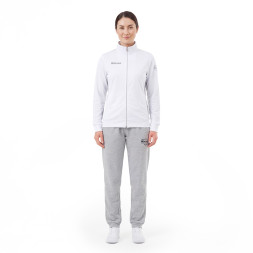 Костюм спортивный MIKASA MT537/530-022-M, р.M, 70% хлопок, 30% полиэстер, бело-серый
