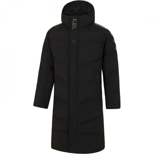 Пуховик KELME Hooded Long Jacket Black