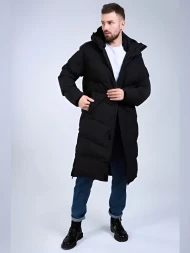 Пуховик KELME Hooded Long Jacket Black