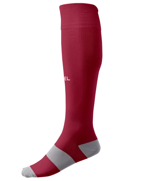 Гетры футбольные JOGEL CAMP BASIC SOCKS, гранатовый/серый/белый