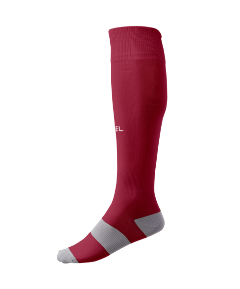 Гетры футбольные JOGEL CAMP BASIC SOCKS, гранатовый/серый/белый
