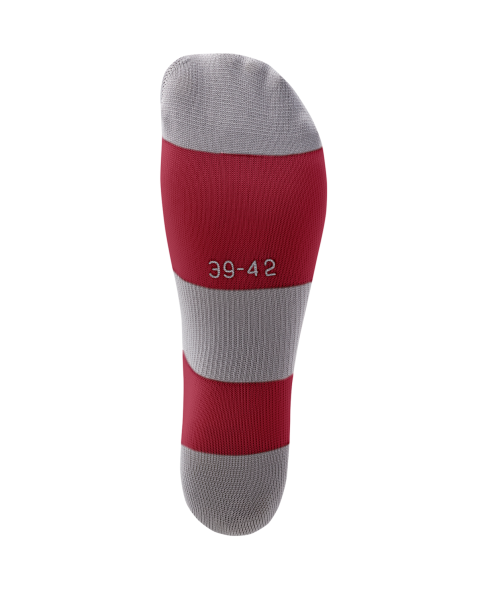 Гетры футбольные JOGEL CAMP BASIC SOCKS, гранатовый/серый/белый