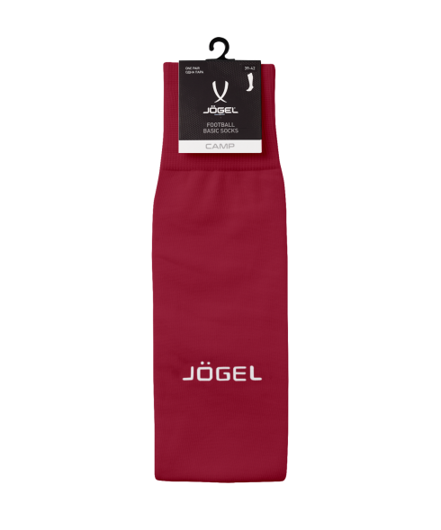 Гетры футбольные JOGEL CAMP BASIC SOCKS, гранатовый/серый/белый