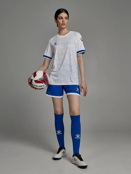 Футбольная форма KELME Short-Sleeved Football Suit (White/Blue)
