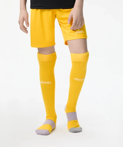 Гетры футбольные JOGEL CAMP BASIC SOCKS, желтый/серый/белый