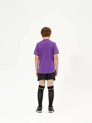 Детская футбольная форма KELME S/S Football Set Kid (Light Purple/Black)