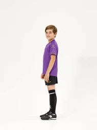 Детская футбольная форма KELME S/S Football Set Kid (Light Purple/Black)