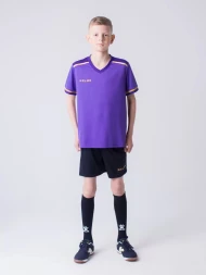 Детская футбольная форма KELME S/S Football Set Kid (Light Purple/Black)