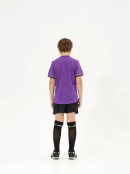 Детская футбольная форма KELME S/S Football Set Kid (Light Purple/Black)