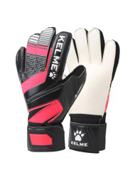 Перчатки вратарские KELME Goalkeeper Gloves (Training Level) (Black/Neon Red)