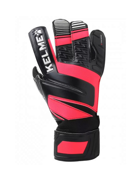Перчатки вратарские KELME Goalkeeper Gloves (Training Level) (Black/Neon Red)