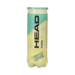 Мяч для падела HEAD Padel One S, 575383, уп.3 шт, войлок,нат.резина,желтый