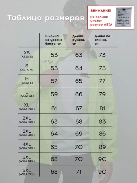 Ветровка KELME Raincoat Light Green