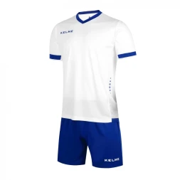 Футбольная форма KELME Short Sleeve Football Set (White/Blue)