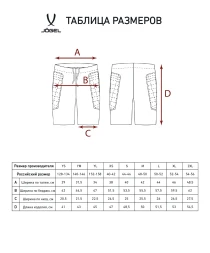 Шорты вратарские JOGEL CAMP GK Short, черный/белый