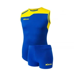 Форма волейб. жен. MIKASA MT377-02-2XL, р. 2XL, 90% полиэстер, 10% эластан, красно-желтый