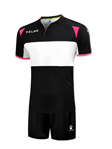 Футбольная форма KELME Short Sleeve Football Uniform (Black/White)