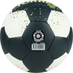 Мяч ганд. TORRES PRO, H32163, р.3, ПУ, 4 подкл. слоя, гибрид. сшивка, черно-бел-желт