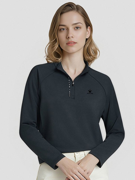 Лонгслив KELME Half-open Long-sleeved T-shirt Black