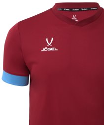 Футболка игровая JOGEL DIVISION PerFormDRY Union Jersey, гранатовый/голубой/белый